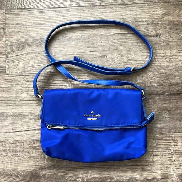 kate spade Handbags - Kate Spade Blue Mini Carson Nylon Crossbody Bag